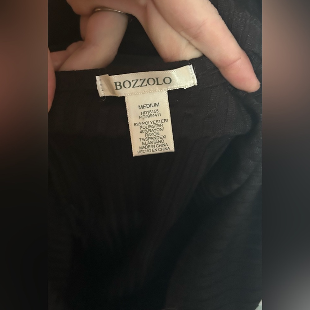 Bozzolo Open Back V-neck Ribbed Dress - Picture 6 of 8